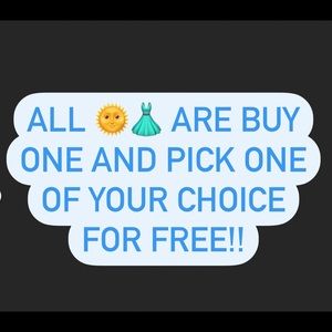 Buy one and pick your own free 🌞👗